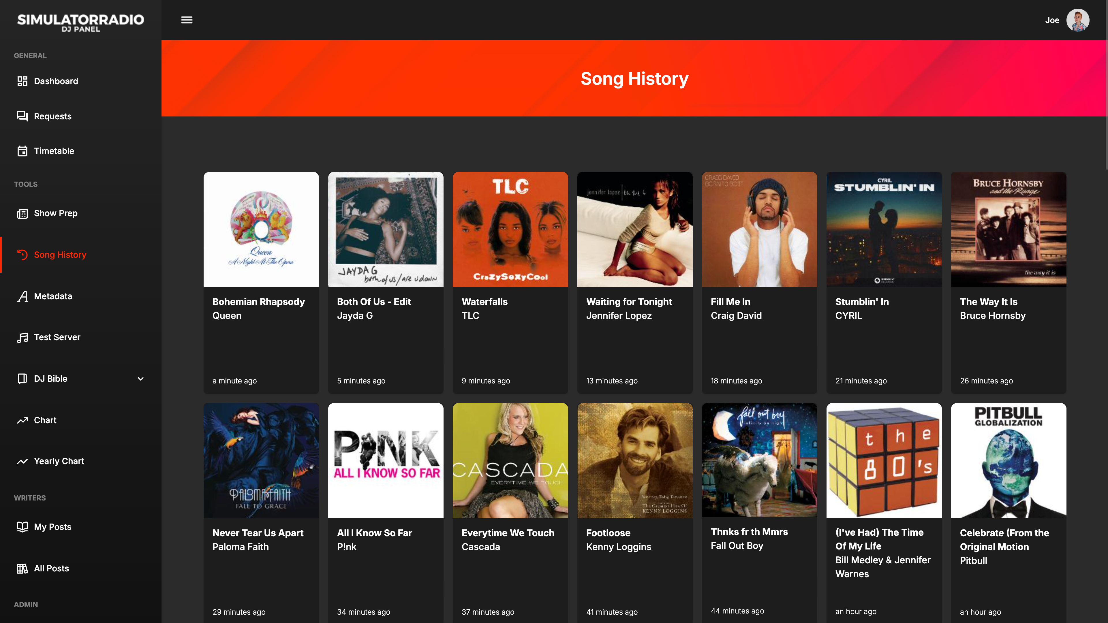 Sound Radio website displayed on a laptop screen.